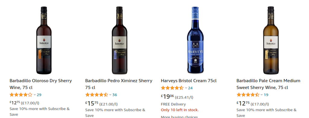 aldi amazon fine wine and sherry