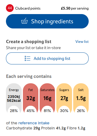 tesco food love stories