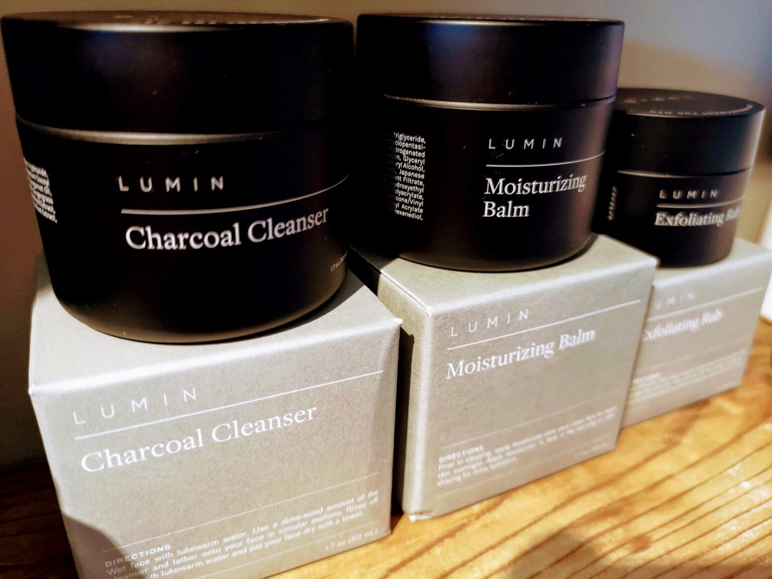 Lumin Skin Care vs Tiege Hanley Men's Skin care System