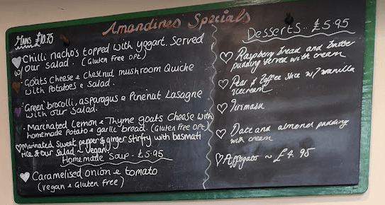 amandines vegan vegetarian specials diss